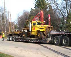 Oshkosh Truck Leaving