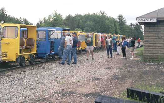Motorcar lineup in Bradley, WI