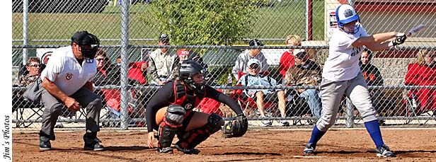 Umpire "Wild Bill" in action.