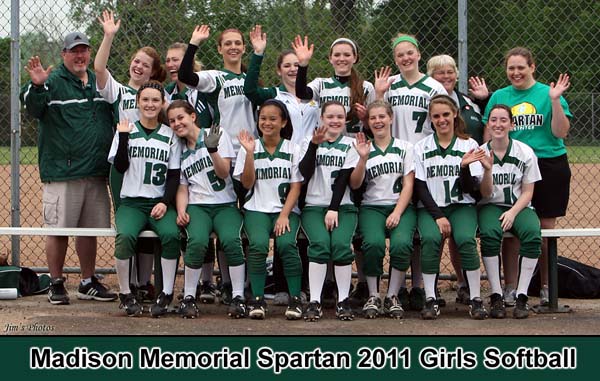 Madison Memorial Spartans 2011 Girls Softball