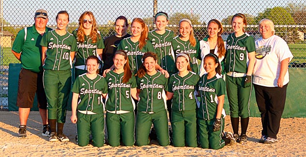 2012 Spartans Varsity Girls Sofball Team