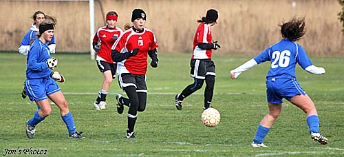 Playing Soccer in the snow!